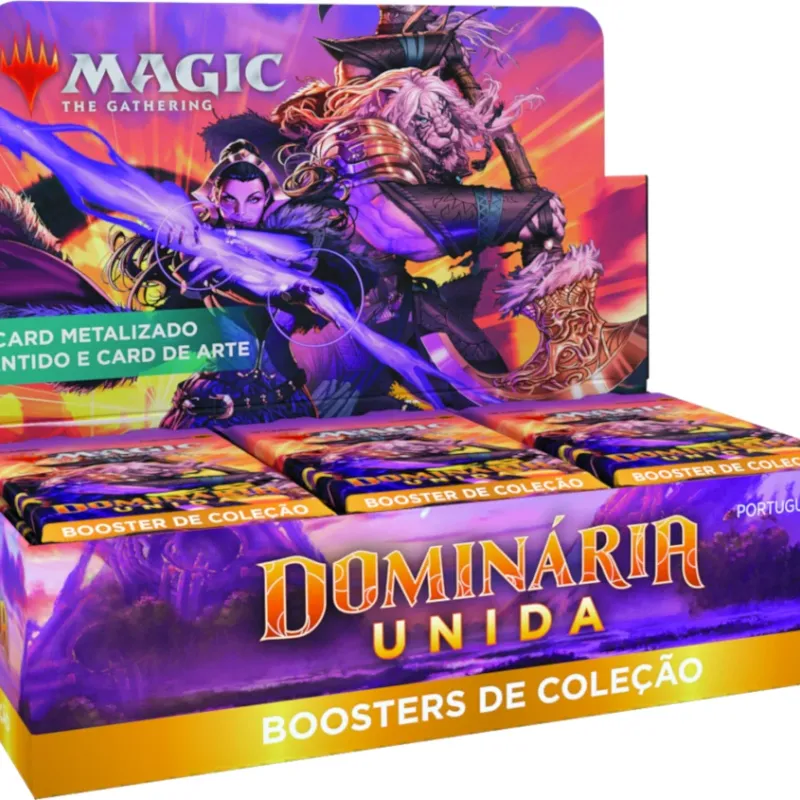 Magic - Dominária Unida - Caixa de Booster de Coleção em Português + Buy a Box Magic - Dominária Unida - Caixa de Booster de Coleção em Português + Buy a Box