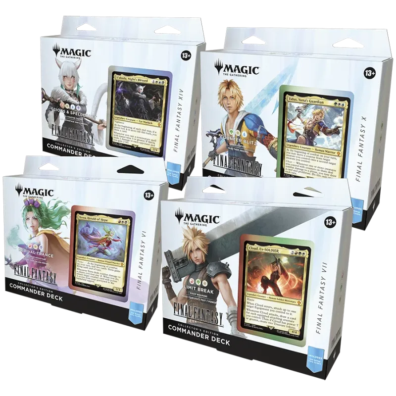 Magic - Final Fantasy - Kit 4 packs de Commander Edição de Colecionador
