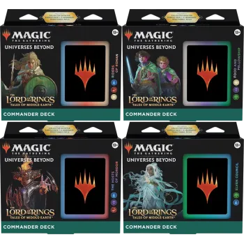 Magic - O Senhor dos Anéis: Contos da Terra Média - Kit de Commander 4 Packs em Inglês Segunda Leva (Previsão de Envio 07/07/2023)