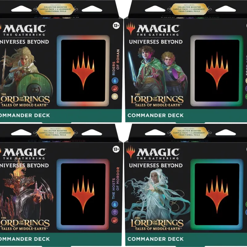 Magic - O Senhor dos Anéis: Contos da Terra Média - Kit de Commander 4 Packs em Inglês Segunda Leva (Previsão de Envio 07/07/2023)