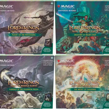 Magic - O Senhor dos Anéis: Contos da Terra Média - kit 4 caixas de Cena em Inglês