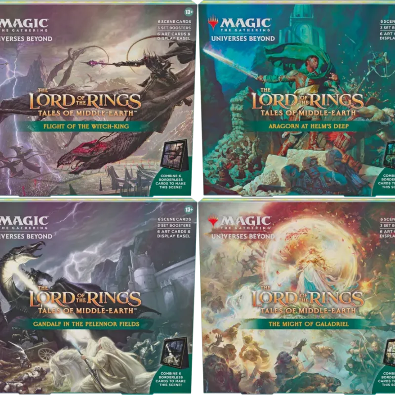 Magic - O Senhor dos Anéis: Contos da Terra Média - kit 4 caixas de Cena em Inglês