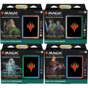 Magic - O Senhor dos Anéis: Contos da Terra Média - Kit de Commander 4 Packs em Português