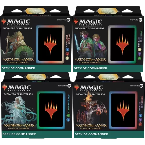 Magic - O Senhor dos Anéis: Contos da Terra Média - Kit de Commander 4 Packs em Português