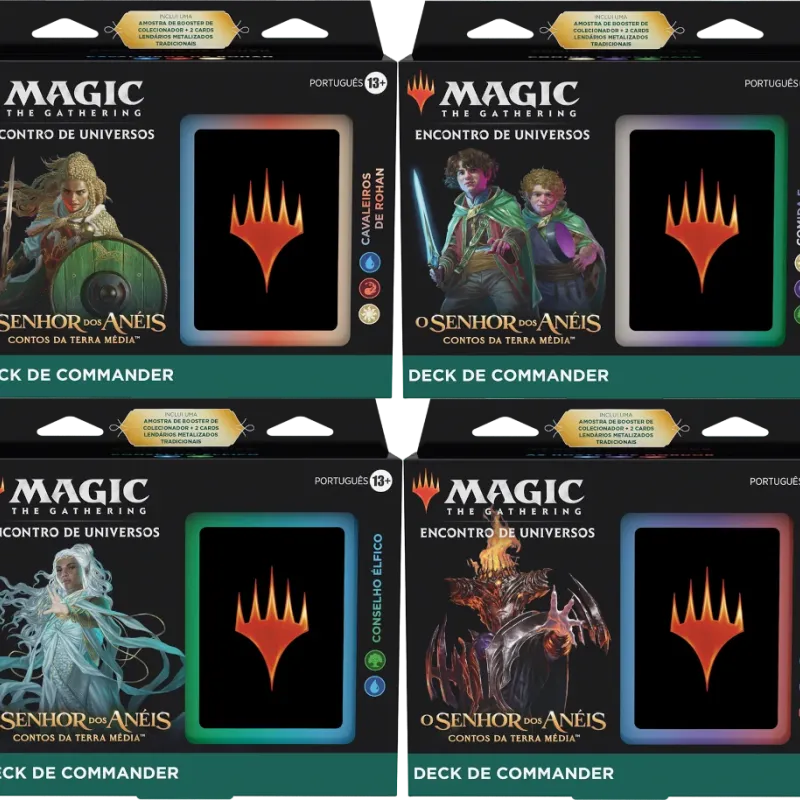 Magic - O Senhor dos Anéis: Contos da Terra Média - Kit de Commander 4 Packs em Português