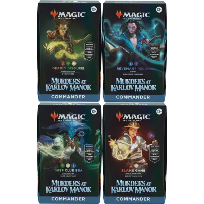 Magic - Assassinato na Mansão Karlov - Kit de Commander 4 Packs em Inglês