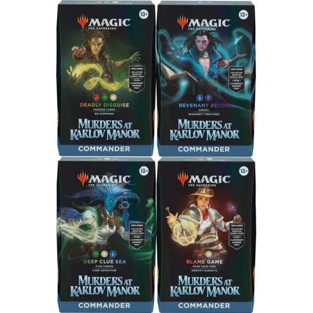 Magic - Assassinato na Mansão Karlov - Kit de Commander 4 Packs em Inglês