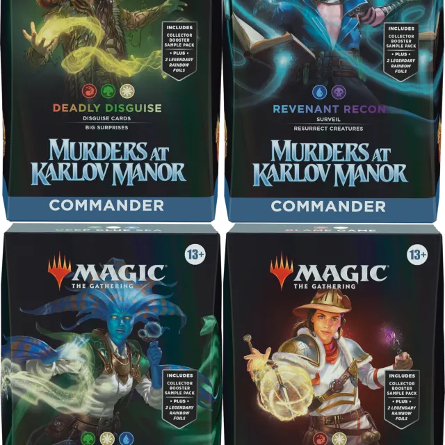 Magic - Assassinato na Mansão Karlov - Kit de Commander 4 Packs em Inglês