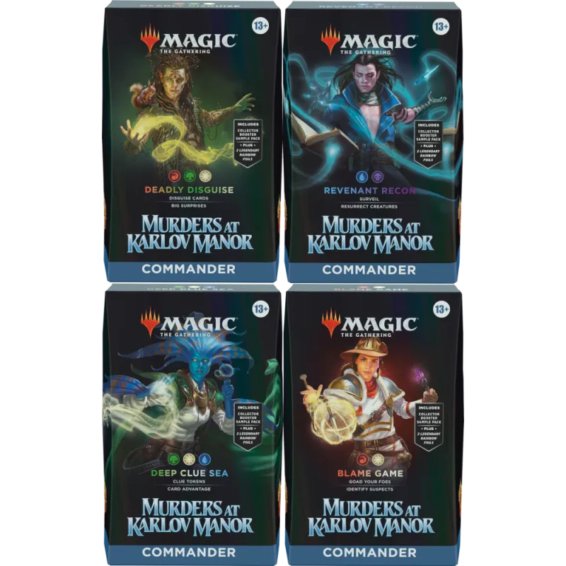 Magic - Assassinato na Mansão Karlov - Kit de Commander 4 Packs em Inglês