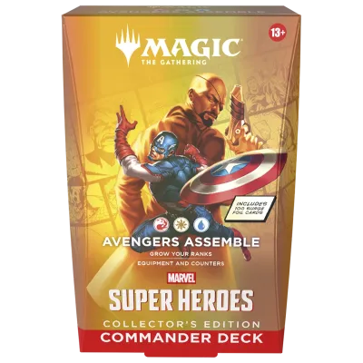 Magic - Marvel Super Heroes - Kit 4 packs de Commander Edição de Colecionador Magic - Marvel Super Heroes - Kit 4 packs de Commander Edição de Colecionador