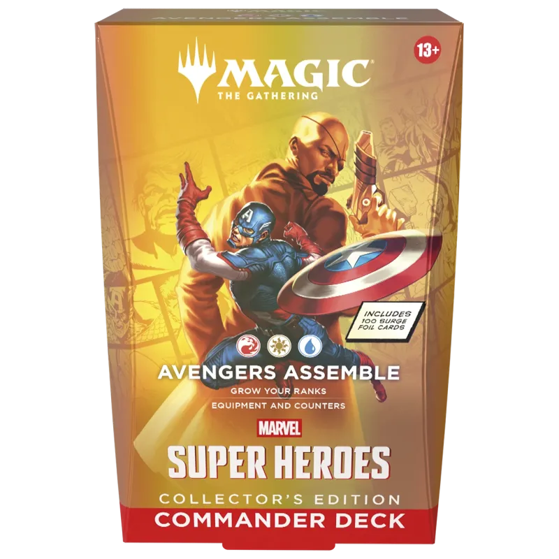 Magic - Marvel Super Heroes - Kit 4 packs de Commander Edição de Colecionador Magic - Marvel Super Heroes - Kit 4 packs de Commander Edição de Colecionador