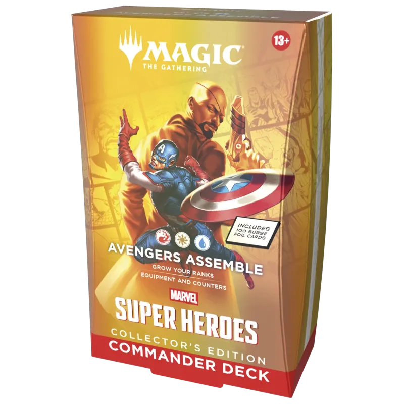 Magic - Marvel Super Heroes - Kit 4 packs de Commander Edição de Colecionador Magic - Marvel Super Heroes - Kit 4 packs de Commander Edição de Colecionador