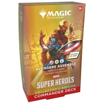 Magic - Marvel Super Heroes - Kit 4 packs de Commander Edição de Colecionador Magic - Marvel Super Heroes - Kit 4 packs de Commander Edição de Colecionador