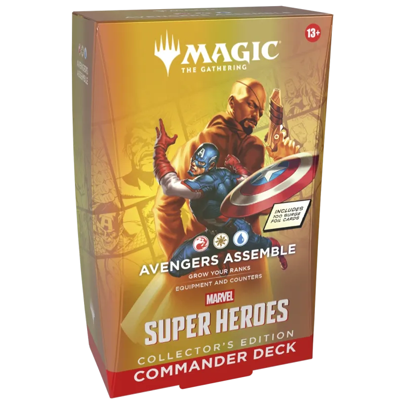 Magic - Marvel Super Heroes - Kit 4 packs de Commander Edição de Colecionador Magic - Marvel Super Heroes - Kit 4 packs de Commander Edição de Colecionador