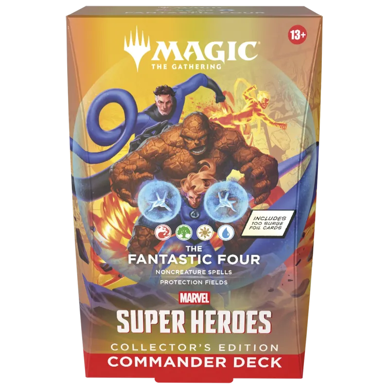 Magic - Marvel Super Heroes - Kit 4 packs de Commander Edição de Colecionador Magic - Marvel Super Heroes - Kit 4 packs de Commander Edição de Colecionador