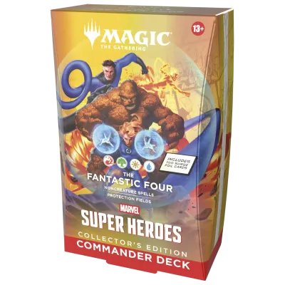 Magic - Marvel Super Heroes - Kit 4 packs de Commander Edição de Colecionador Magic - Marvel Super Heroes - Kit 4 packs de Commander Edição de Colecionador