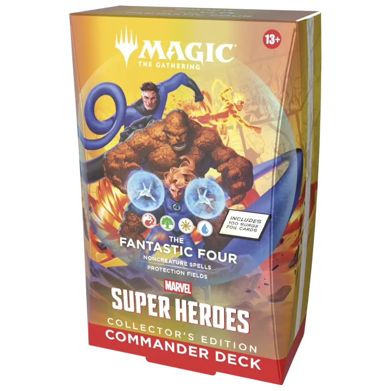 Magic - Marvel Super Heroes - Kit 4 packs de Commander Edição de Colecionador Magic - Marvel Super Heroes - Kit 4 packs de Commander Edição de Colecionador