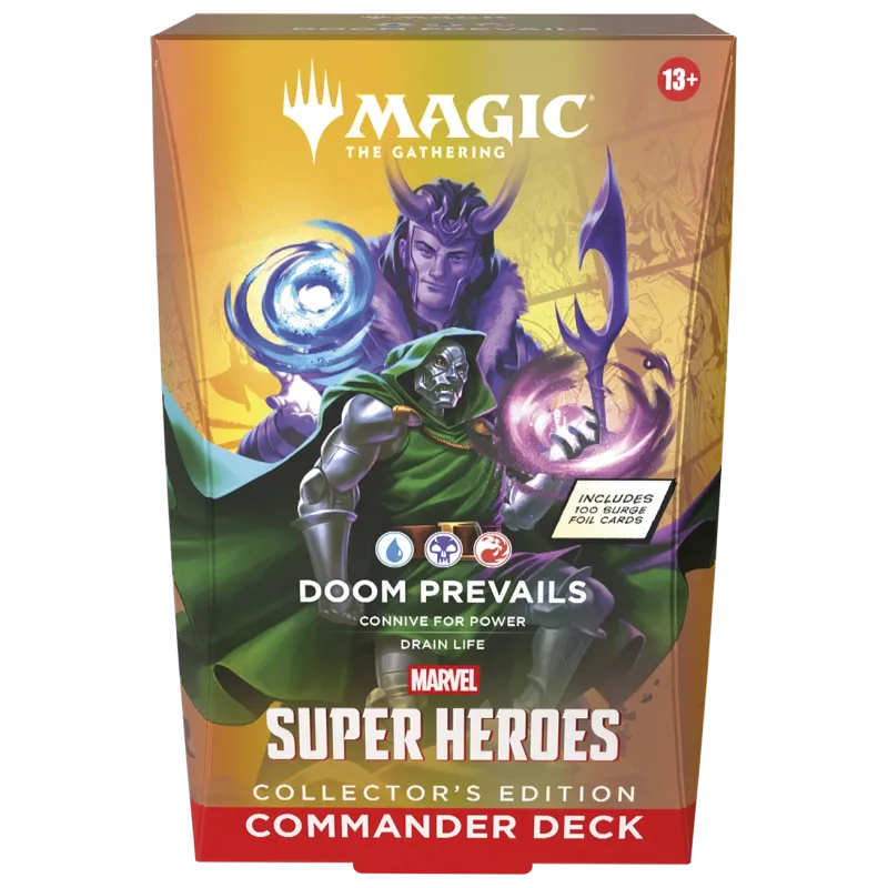 Magic - Marvel Super Heroes - Kit 4 packs de Commander Edição de Colecionador Magic - Marvel Super Heroes - Kit 4 packs de Commander Edição de Colecionador