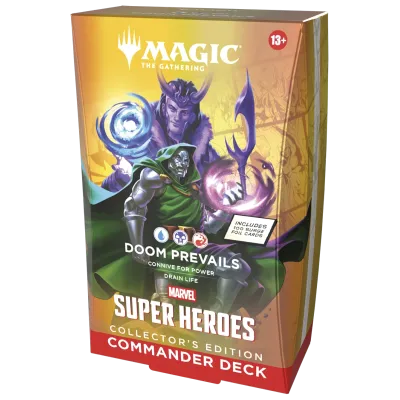 Magic - Marvel Super Heroes - Kit 4 packs de Commander Edição de Colecionador Magic - Marvel Super Heroes - Kit 4 packs de Commander Edição de Colecionador