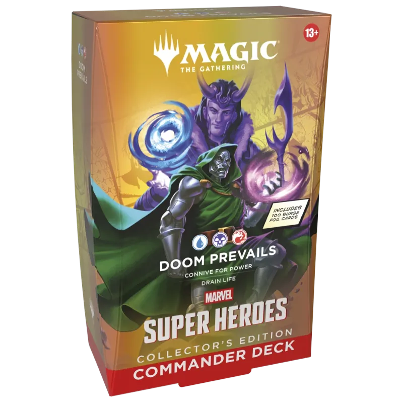 Magic - Marvel Super Heroes - Kit 4 packs de Commander Edição de Colecionador Magic - Marvel Super Heroes - Kit 4 packs de Commander Edição de Colecionador
