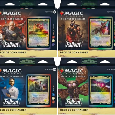 Magic - FallOut - Kit 4 Decks de Commander em Inglês Magic - FallOut - Kit 4 Decks de Commander em Inglês