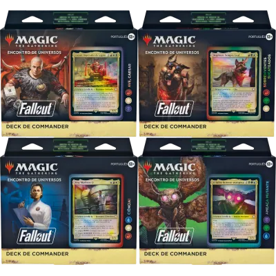 Magic - FallOut - Kit 4 Decks de Commander em Inglês