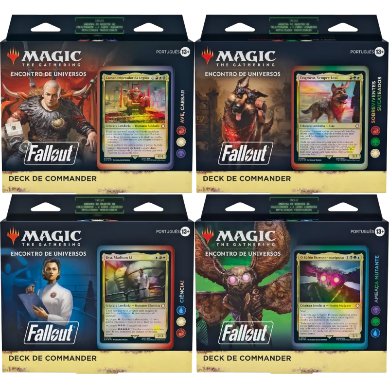 Magic - FallOut - Kit 4 Decks de Commander em Inglês