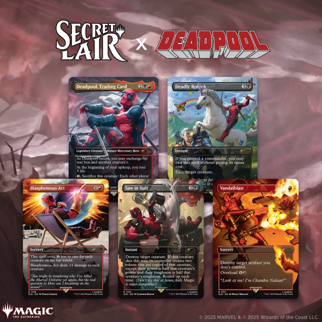 Magic - Secret Lair x Marvel's Deadpool - não foil Magic - Secret Lair x Marvel's Deadpool - não foil