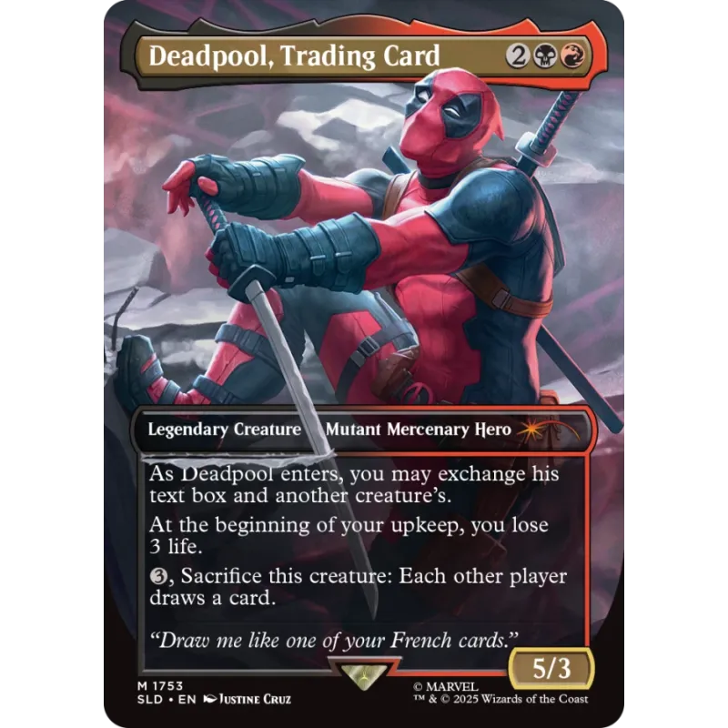 Magic - Secret Lair x Marvel's Deadpool - não foil Magic - Secret Lair x Marvel's Deadpool - não foil