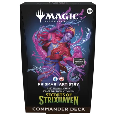 Magic - Secrets of Strixhaven - Deck de Commander em inglês - Prismari Artistry