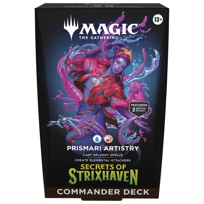 Magic - Secrets of Strixhaven - Deck de Commander em inglês - Prismari Artistry