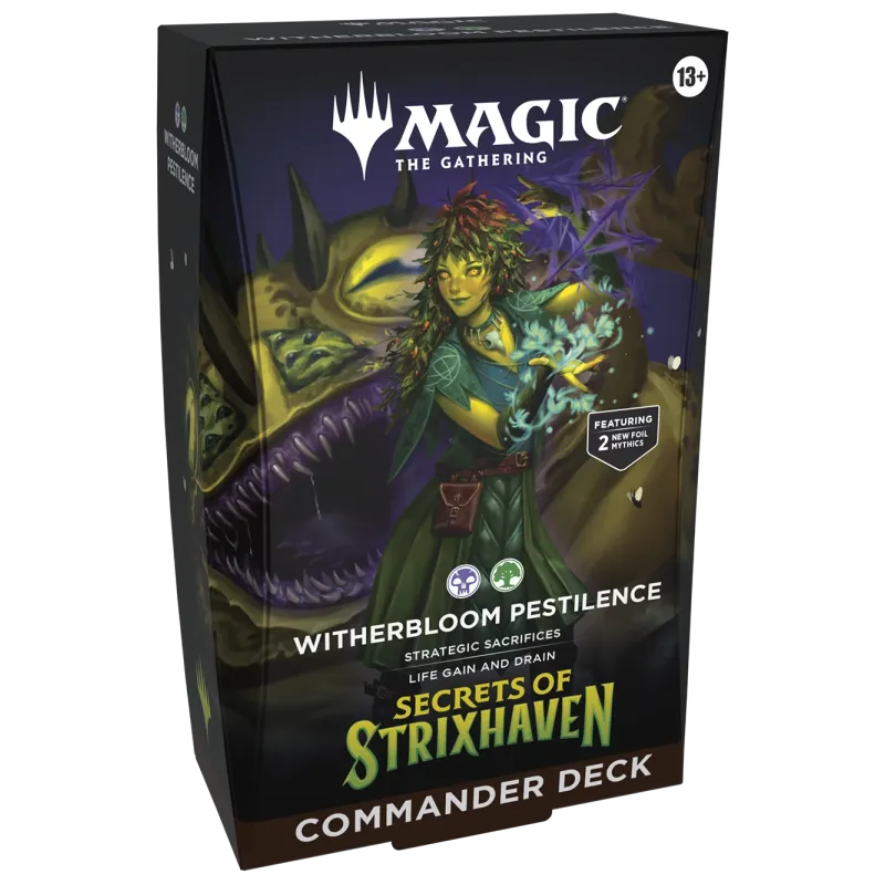Magic - Secrets of Strixhaven - Deck de Commander em inglês - Witherbloom Pestilence
