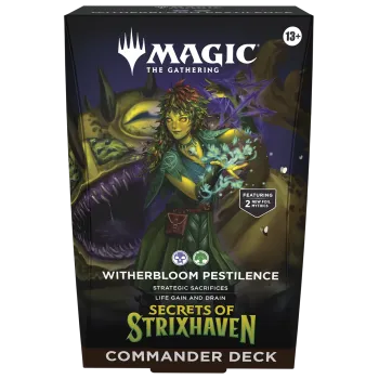 Magic - Secrets of Strixhaven - Deck de Commander em inglês - Witherbloom Pestilence