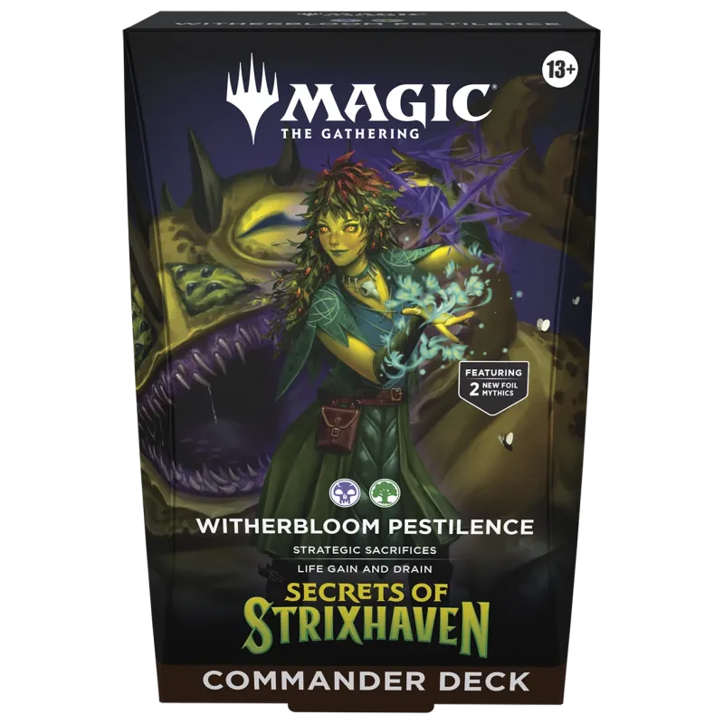 Magic - Secrets of Strixhaven - Deck de Commander em inglês - Witherbloom Pestilence