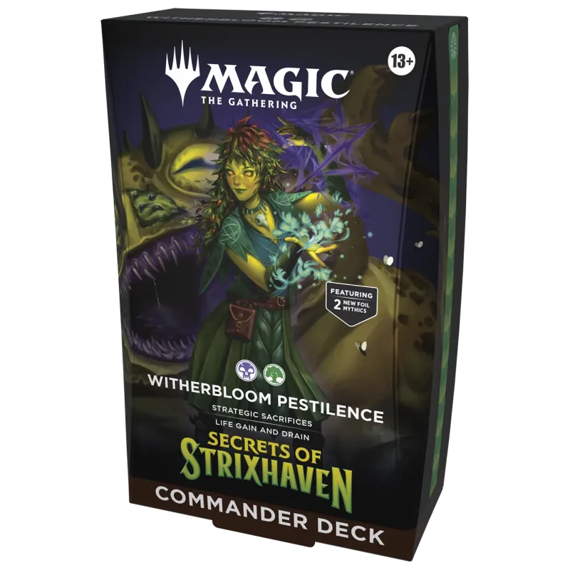 Magic - Secrets of Strixhaven - Deck de Commander em inglês - Witherbloom Pestilence
