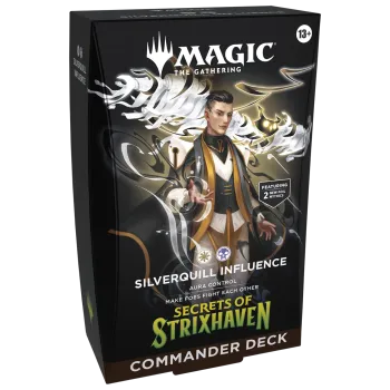 Magic - Secrets of Strixhaven - Deck de Commander em inglês - Silverquill Influence