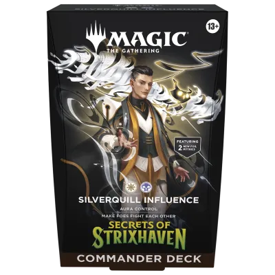 Magic - Secrets of Strixhaven - Deck de Commander em inglês - Silverquill Influence