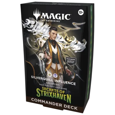 Magic - Secrets of Strixhaven - Deck de Commander em inglês - Silverquill Influence