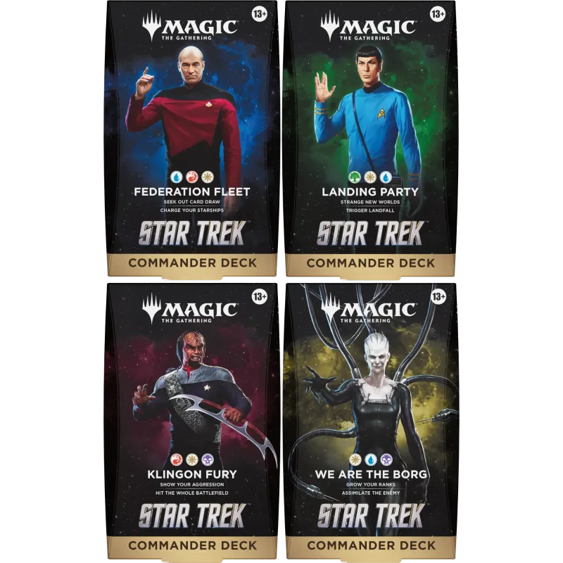 Magic - Star Trek - Deck de Commander - Kit com 4 (previsão de envio 13/11/2026)