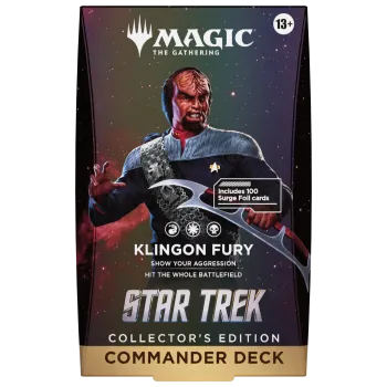 Magic - Star Trek - Deck de Commander de Colecionador - Klingon Fury (previsão de envio 13/11/2026)