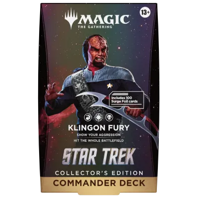 Magic - Star Trek - Deck de Commander de Colecionador - Klingon Fury (previsão de envio 13/11/2026)