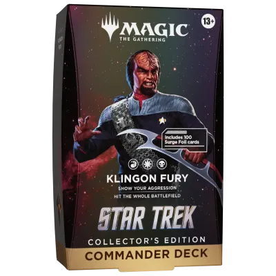Magic - Star Trek - Deck de Commander de Colecionador - Klingon Fury (previsão de envio 13/11/2026)
