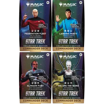 Magic - Star Trek - Deck de Commander de Colecionador- Kit com 4 (previsão de envio 13/11/2026)