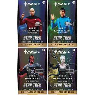 Magic - Star Trek - Deck de Commander de Colecionador- Kit com 4 (previsão de envio 13/11/2026)