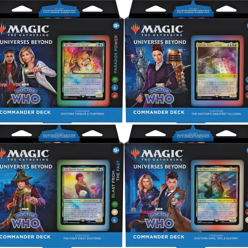 Magic - Doctor Who - Kit 4 Decks de Commander em Inglês (Previsão de Envio 13/10/2023) 