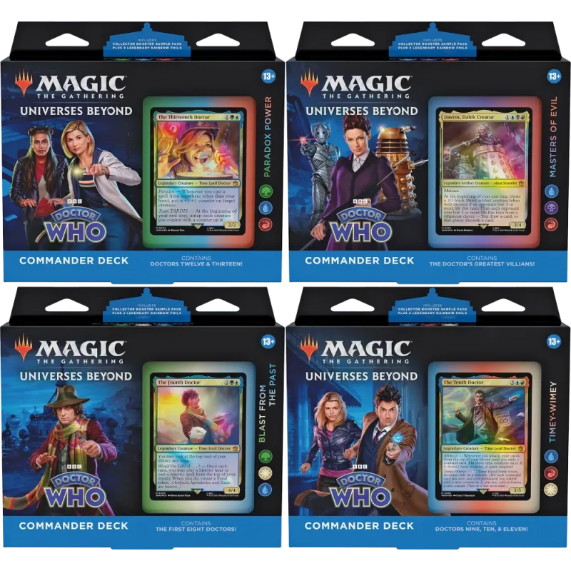 Magic - Doctor Who - Kit 4 Decks de Commander em Inglês (Previsão de Envio 13/10/2023) 