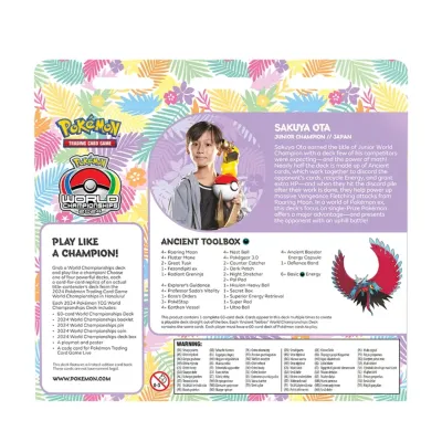 Pokémon - Baralho World Championships Deck Honolulu 2024 - Sakuya Ota Pokémon - Baralho World Championships Deck Honolulu 2024 - Sakuya Ota
