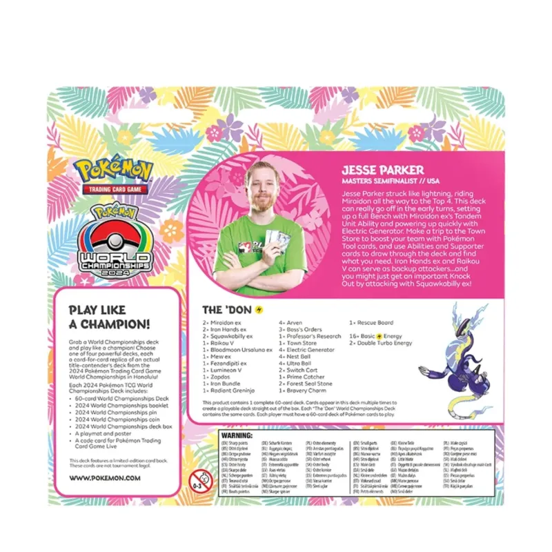 Pokémon - Baralho World Championships Deck Honolulu 2024 - Jesse Parker Pokémon - Baralho World Championships Deck Honolulu 2024 - Jesse Parker