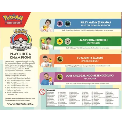 Pokémon - (deck) Baralho World Championships Deck Anaheim 2025 - Jose Cruz Galindo-Resendiz Pokémon - (deck) Baralho World Championships Deck Anaheim 2025 - Jose Cruz Galindo-Resendiz