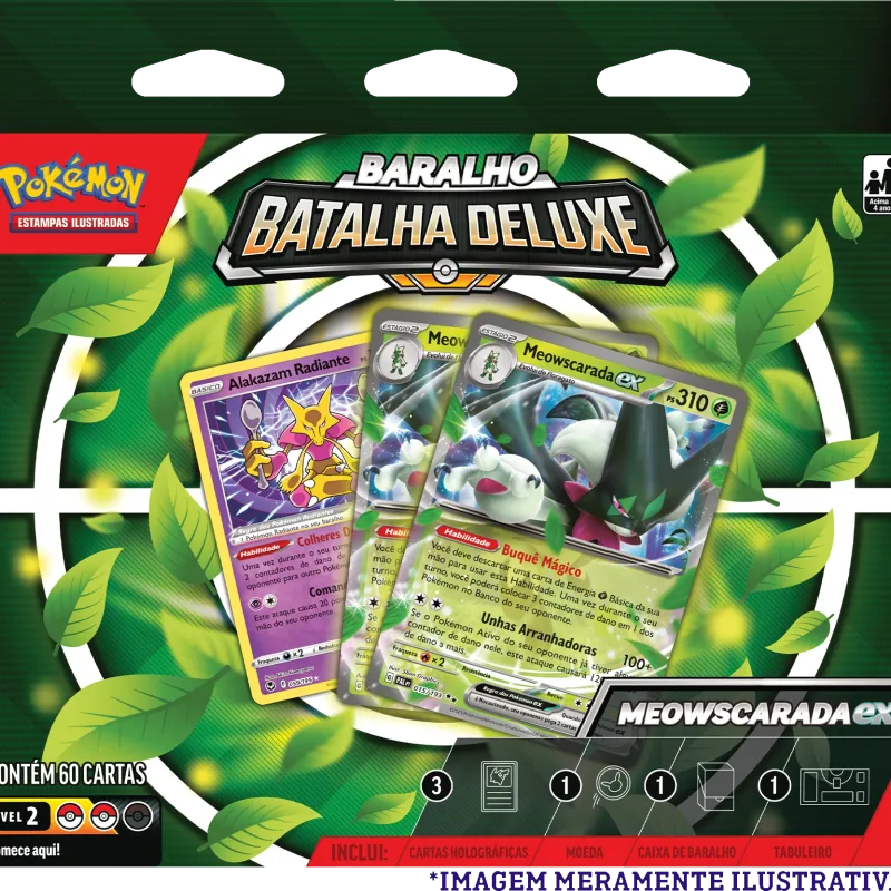 Pokemon - (Deck) Baralho Batalha Deluxe - Meowscarada EX
